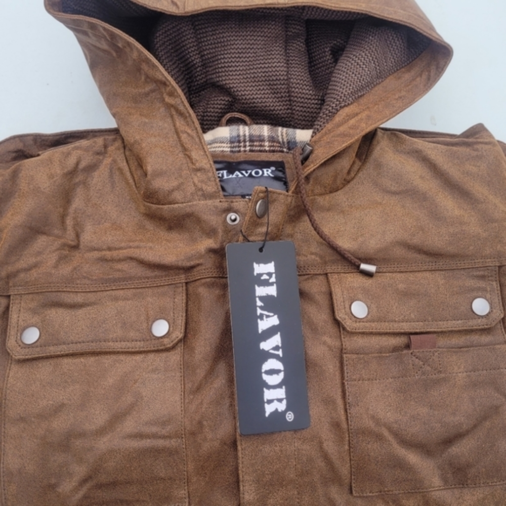 Leather coat